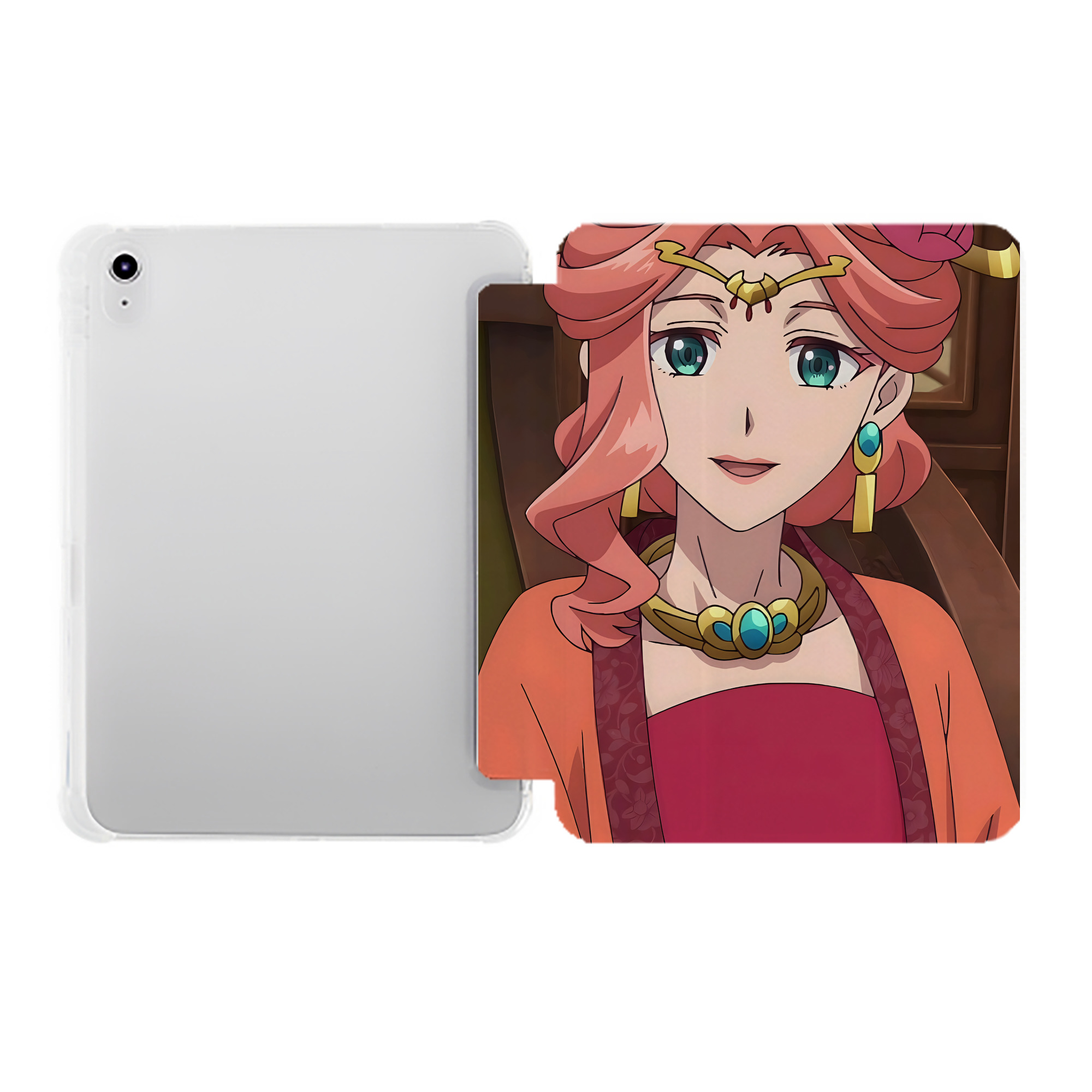 （画像用） 薬屋のひとりごと The Apothecary Diaries IPad ケース ペン収納付き 三つ折りスタンド PUレザー×シリコン 対応機種9.5/10.5/10.9インチ